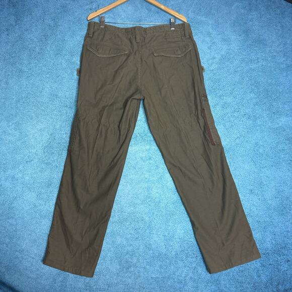 J Brand Mens Straight Leg Cargo Mens Pants 36x32 Olive Green Cotton Fits 36x30.5 - Picture 8 of 16
